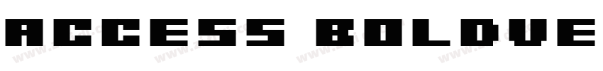 Access BoldVersion 1字体转换